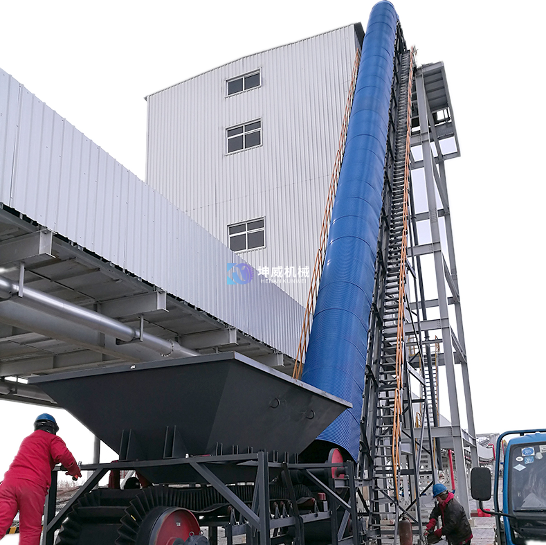 封閉式大傾角皮帶輸送機 封閉式大傾角皮帶輸送機